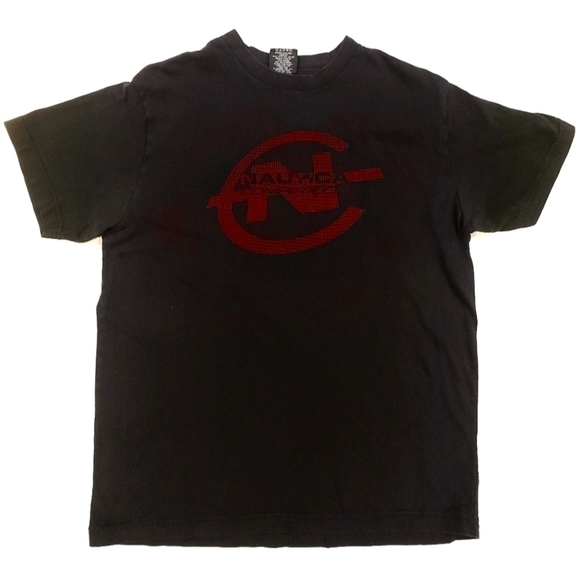 3/$20 Nautica Competition Black Logo T-shirt - Picture 1 of 5